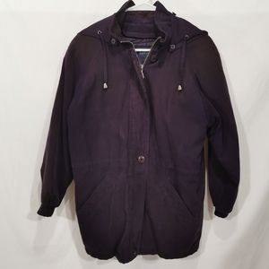 London Fog Deep Purple Coat - Sz  S